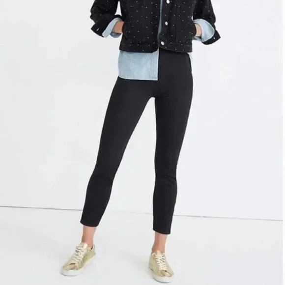 J8449 Madewell Fraser Slim Pants Black - Picture 6 of 6